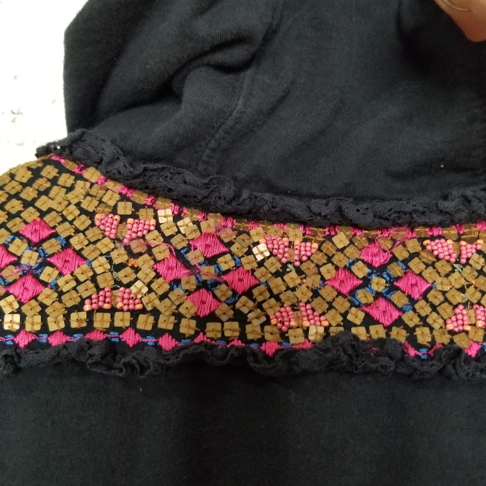 Anthropologie Akemi + Kin Embroidered Terry Hoodie - Picture 7 of 8